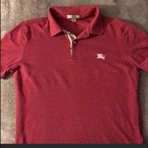 Men Burberry polo.